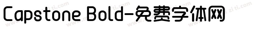 Capstone Bold字体转换